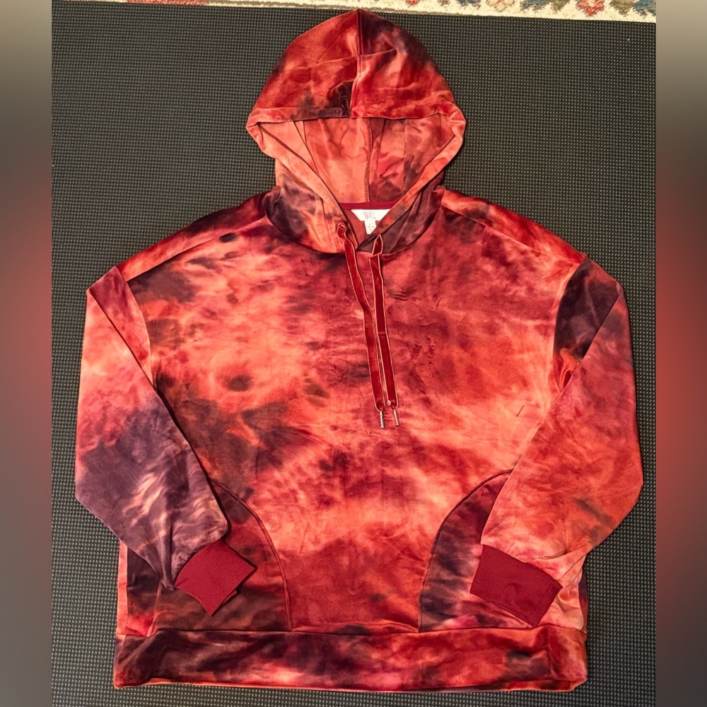 Velour Tie-Dye Hoodie